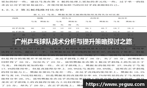 广州乒乓球队战术分析与提升策略探讨之路